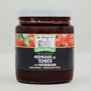 Mermelada de tomate con hierbabuena